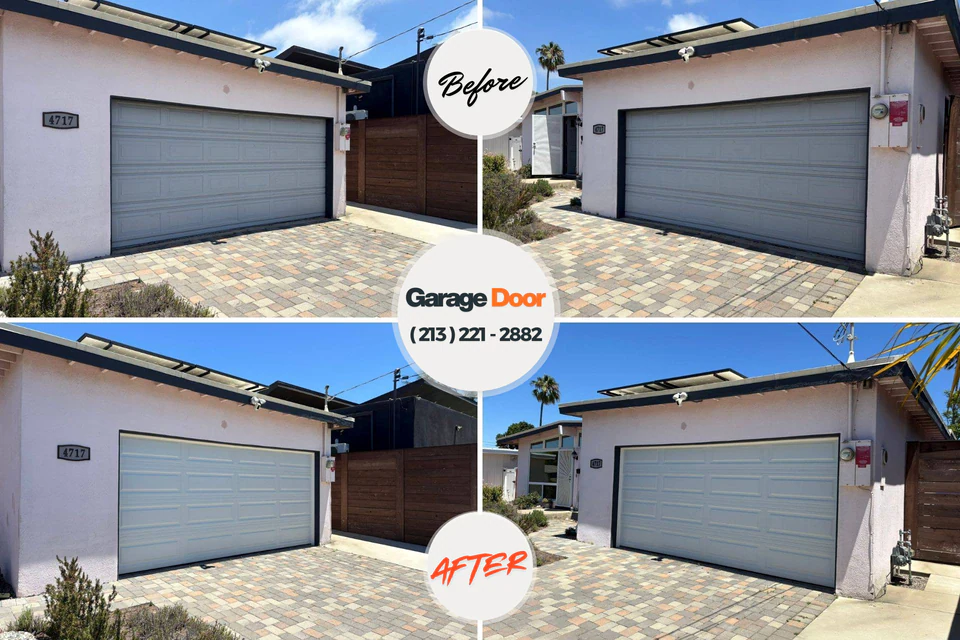 Before and after: garage door repair Primghar, IA